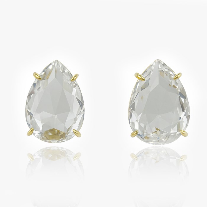 Серьги Капля хрустальная кр340080-3