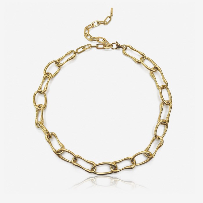 Колье SH0995-3 "Мятые овалы" (Норвегия) SH0995-3