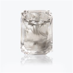 Кольцо Принцесса прозрачный прямой кристалл - фото 5300