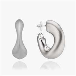 Серьги Матовые хупы 2674