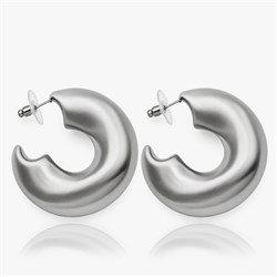 Серьги Матовые хупы 2674