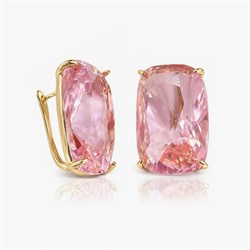 Серьги Роскошный розовый кристалл с500022-3