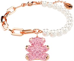 Браслет Розовый Мишка Swarovski 5669169 c жемчугом c кристаллами Swarovski 5669169