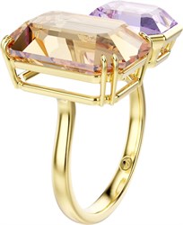 Коктейльное кольцо Карамельный и фиолетовый кристалл Swarovski Millenia 5725749 5725749
