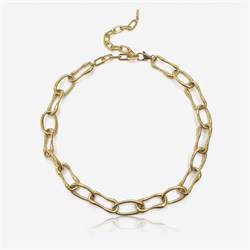 Колье SH0995-3 "Мятые овалы" (Норвегия) SH0995-3
