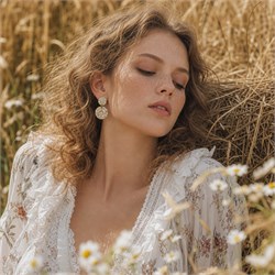 Серьги SH0994-3 Монетки SH0994-3