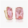 Серьги Роскошный розовый кристалл с500022-3