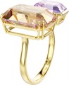 Коктейльное кольцо Карамельный и фиолетовый кристалл Swarovski Millenia 5725747 5725747