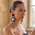 Серьги 2490351 "Вулкан" 2821